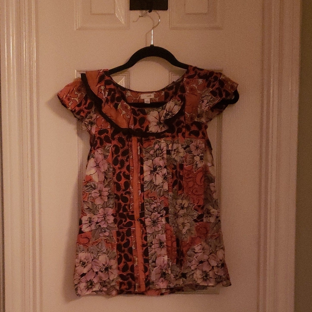 ☀️ANTHROPOLOGY ODILLE silk shirt
